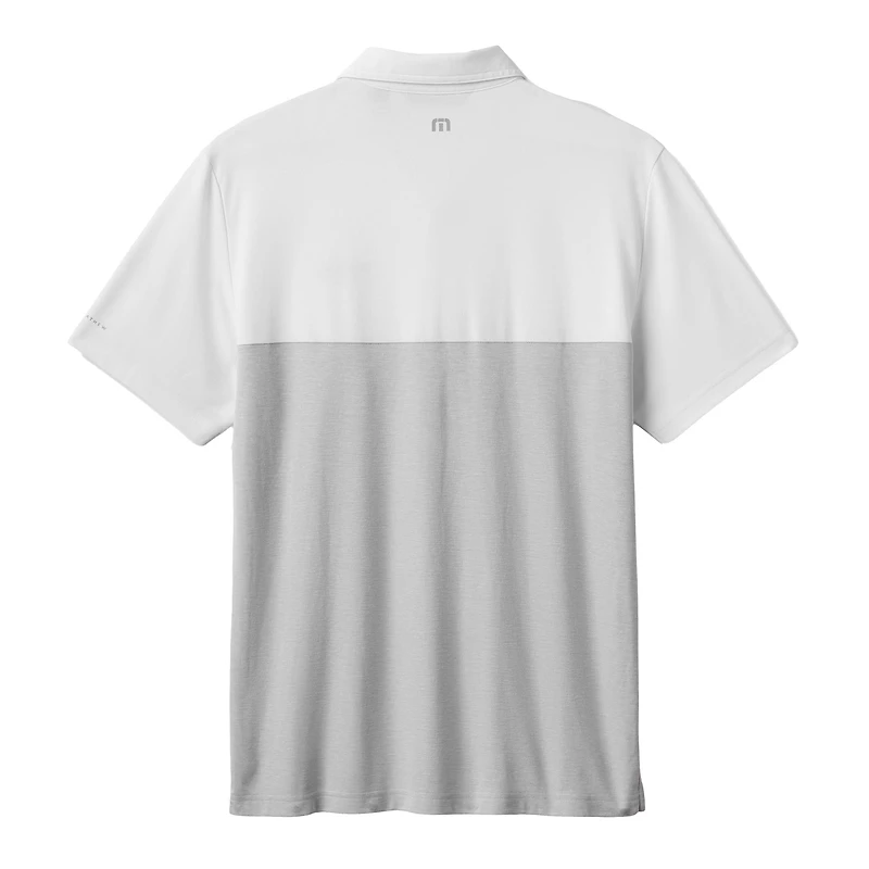 Polo TravisMathew blanc/gris pour homme, champion des home runs Phillies de Philadelphie