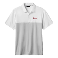Men's TravisMathew White/Gray Philadelphia Phillies Home Run Leader Tri-Blend Polo