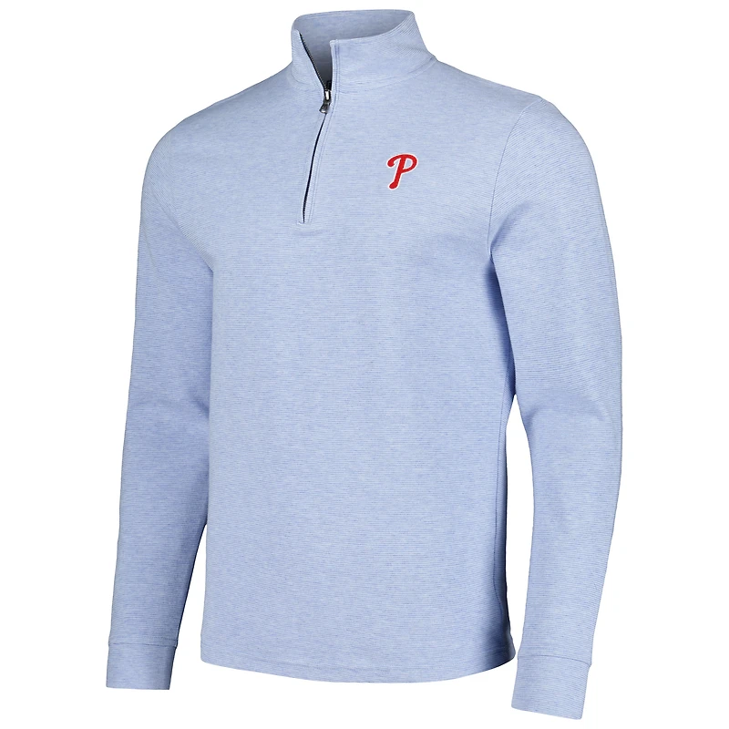 Veste bleu clair Vineyard Vines pour hommes des Phillies de Philadelphie Saltwater Quarter-Zip