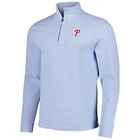 Veste bleu clair Vineyard Vines pour hommes des Phillies de Philadelphie Saltwater Quarter-Zip