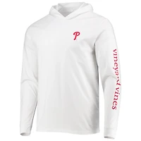 Men's Vineyard Vines White Philadelphia Phillies Long Sleeve Hoodie T-Shirt