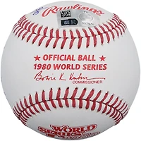 Balle de baseball des Phillies de Philadelphie de 1980, autographiée par Mike Schmidt et Steve Carlton, avec plusieurs inscriptions - Édition limitée à 10 exemplaires