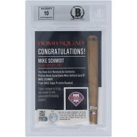 Mike Schmidt Philadelphia Phillies Autographié 2003 Topps Pristine Bomb Squad White Jersey Relic #PBS-MS2 Beckett Fanatics Witnessed Authenticated 9/10 Card