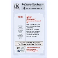 Mike Schmidt Philadelphia Phillies Autographed 2003 Topps Tribute Perennial All-Star Relic #TR-MS Beckett Fanatics Witnessed Authenticated 10 Card