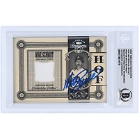 Mike Schmidt Philadelphia Phillies Autographié 2005 Donruss Timeless Treasures HOF Materials GU Jersey White Relic #HOF-20 #/50 Beckett Fanatics Witnessed Authenticated 10 Card