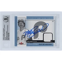 Mike Schmidt Philadelphia Phillies Autographed 2005 Fleer Classic Clippings Blue Cut of History Single Jersey Relic #CH-MS Beckett Fanatics Witnessed Authenticated Card