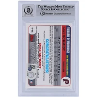 Mike Schmidt Philadelphia Phillies Autographié 2005 Topps Pristine Legends Relique de batte de performance précieuse #VP-MS Beckett Fanatics Witnessed Authenticated 10 Card