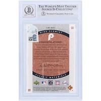 Mike Schmidt Philadelphia Phillies Autographié 2005 Upper Deck Sweet Spot Classic Materials GU Relic #CM-MS1 Beckett Fanatics Witnessed Authenticated 10 Card