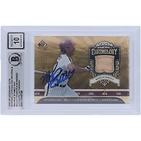Mike Schmidt Philadelphia Phillies Autographié 2006 Upper Deck Legendary Cuts Baseball Chronology Materials Bat Relic #BC-MS Beckett Fanatics Witnessed Authenticated 10 Card