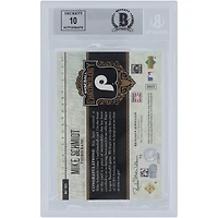 Mike Schmidt Philadelphia Phillies Autographed 2006 Upper Deck SP Legendary Cuts Baseball Chronology Bat Relic #BC-MS Beckett Fanatics Witnessed Authenticated 9/10 Card