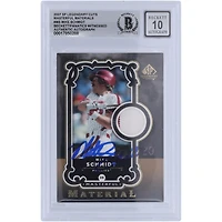 Mike Schmidt Philadelphia Phillies Autographed 2007 Upper Deck SP Legendary Cuts Masterful Material Jersey Relic #MM-MS Beckett Fanatics Witnessed Authenticated 10 Card