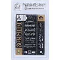 Mike Schmidt Philadelphia Phillies Autographed 2007 Upper Deck SP Legendary Cuts When It Was A Game GU White Relic #WG-MS Beckett Fanatics Witnessed Authenticated 10 Card