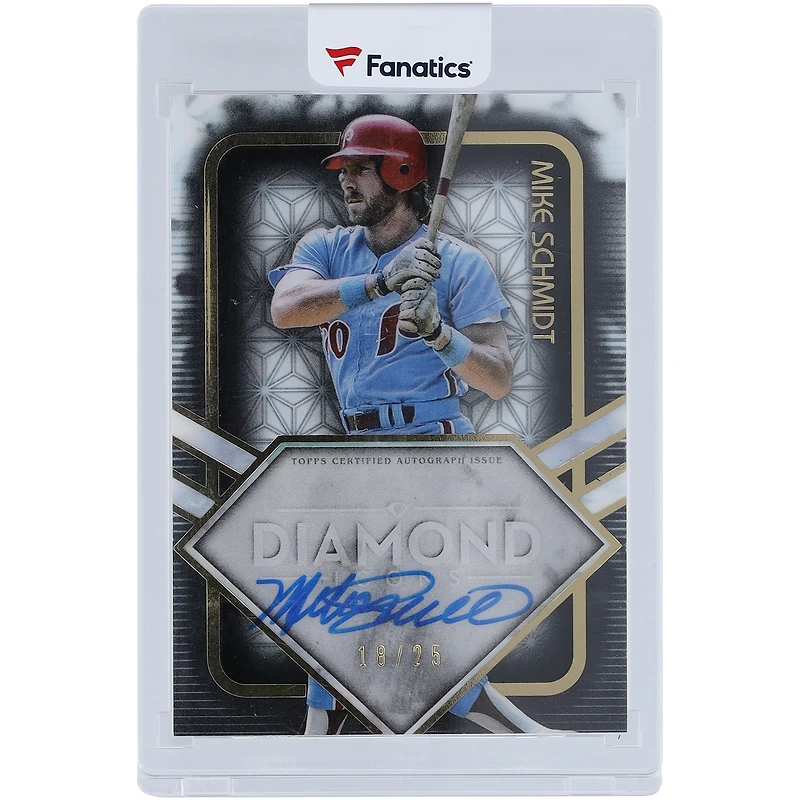 Carte autographiée de Mike Schmidt (Phillies de Philadelphie) 2023 Topps Diamond Icons #IOTD-MS #18/25