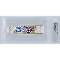 Mike Schmidt, des Phillies de Philadelphie, a autographié le 5e au dernier coup de circuit de Beckett, un billet authentifié du 5 avril 1989 avec l'inscription « Career HR 544 »