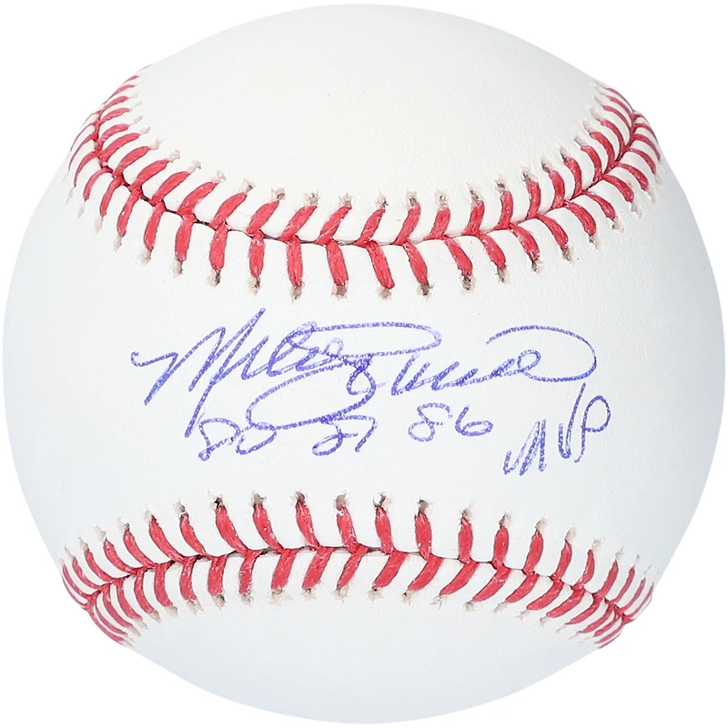 Baseball autographié par Mike Schmidt des Philadelphia Phillies avec l'inscription « 80 81 86 NL MVP »