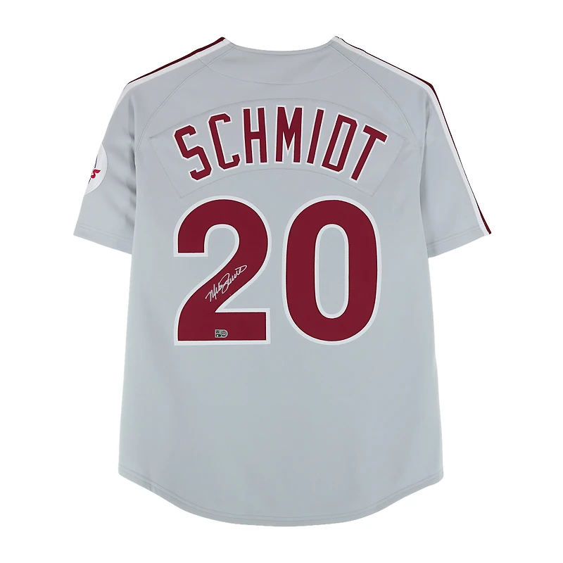 Mike Schmidt Philadelphia Phillies Autographed Gray Mitchell & Ness Authentic Jersey