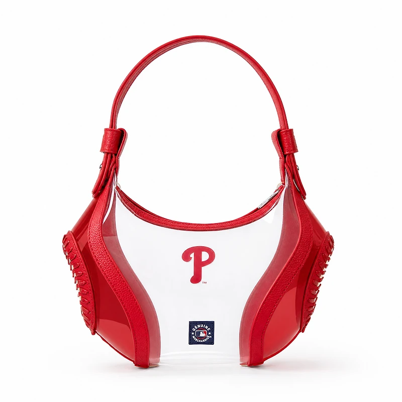 Montana West Philadelphia Phillies Clear Slouchy Shoulder Bag