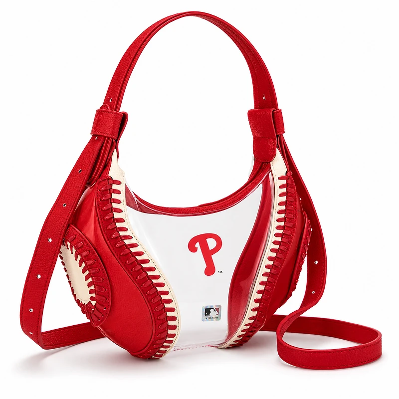 Montana West Philadelphia Phillies Clear Slouchy Shoulder Bag