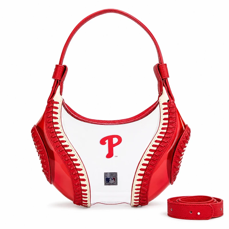Montana West Philadelphia Phillies Clear Slouchy Shoulder Bag
