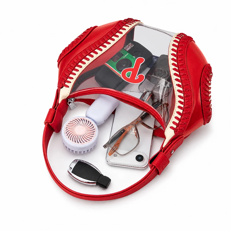 Montana West Philadelphia Phillies Clear Slouchy Shoulder Bag