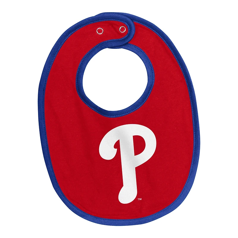 Newborn & Infant Philadelphia Phillies Tied Up Bodysuit, Bib Bootie Set