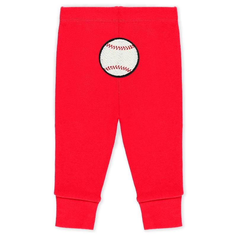 Newborn & Infant WEAR by Erin Andrews Heather Gray/White/Red Philadelphia Phillies Three-Piece Turn Me Around Bodysuits Pants Set