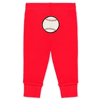 Newborn & Infant WEAR by Erin Andrews Heather Gray/White/Red Philadelphia Phillies Three-Piece Turn Me Around Bodysuits Pants Set