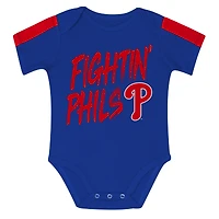 Ensemble 3 pièces pour nouveau-né Outerstuff Philadelphia Phillies Double Down Body et pantalon