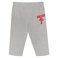 Newborn Outerstuff Philadelphia Phillies Double Down Bodysuit and Pants 3-Piece Set