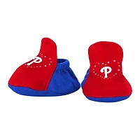Ensemble body, bavoir et chaussons pour nouveau-né rouge supporter des Philadelphia Phillies