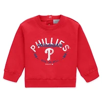 Ensemble nouveau-né WEAR by Erin Andrews rouge Philadelphia Phillies en polaire à col ras du cou et pantalon