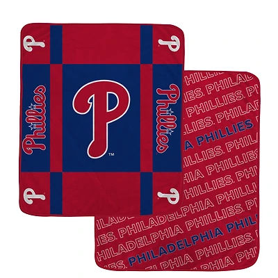 Couverture ultra confortable double face Pegasus Philadelphia Phillies 60" x 70" Reverse Block