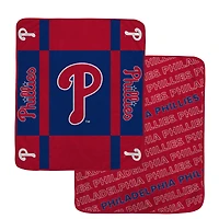 Couverture ultra confortable double face Pegasus Philadelphia Phillies 60" x 70" Reverse Block