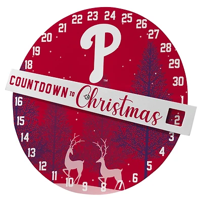 Pegasus Philadelphia Phillies Countdown to Christmas Wall Sign