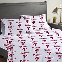 Pegasus  Philadelphia Phillies Four-Piece Queen Sheet Set