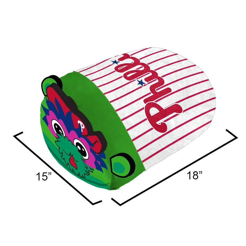 Coussin empilable en peluche avec mascotte des Philadelphia Phillies de Pegasus