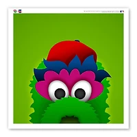 Phillies de Philadelphie 12" x 12" Phillie Phanatic Poster Print