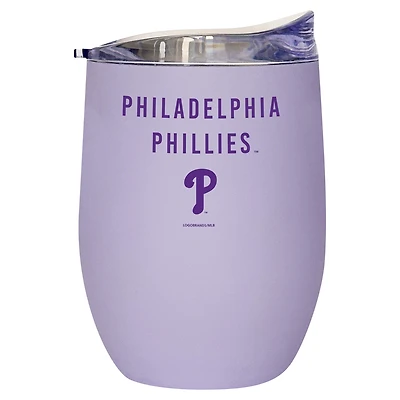 Phillies de Philadelphie 16oz. Gobelet incurvé doux au toucher lavande