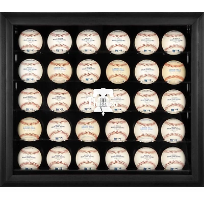 Philadelphia Phillies Logo Black Framed 30-Ball Display Case