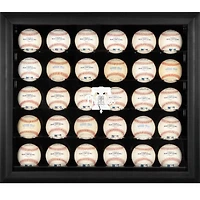 Philadelphia Phillies Logo Black Framed 30-Ball Display Case