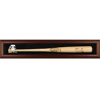 Vitrine murale encadrée marron avec logo des Philadelphia Phillies 2019 pour batte simple