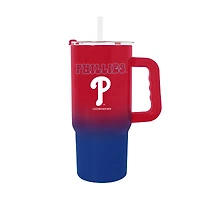 Verre à vin en acier inoxydable ombré de 24 oz des Philadelphia Phillies