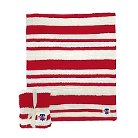 Couverture en tricot torsadé 50" x 60" des Philadelphia Phillies