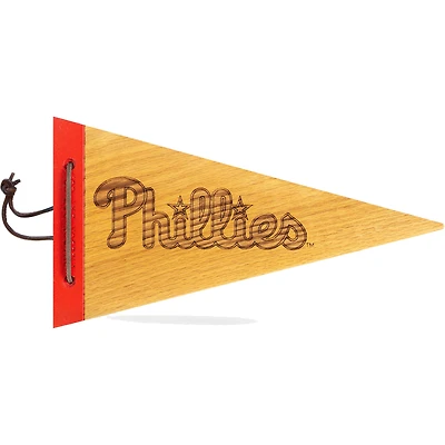 Phillies de Philadelphie 7 "x 12" fanion en bois