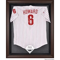 Vitrine de présentation du maillot avec logo encadré marron des Philadelphia Phillies