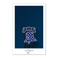 Philadelphia Phillies Citizens Bank Park 11'' x 17 '' Minimalist Stadium Poster Impression artistique