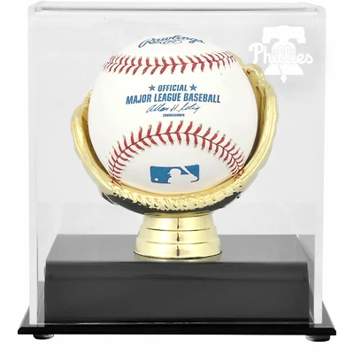 Philadelphia Phillies Gold Glove Single Baseball Logo Display Case