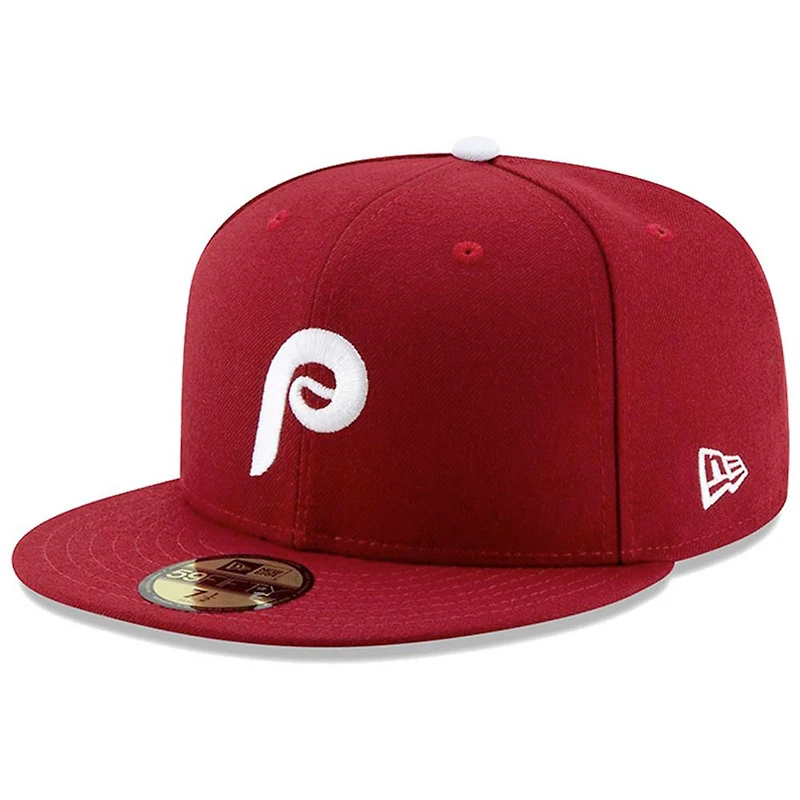 Philadelphia Phillies New Era Alternate 2 Authentic On Field 59FIFTY - Chapeau ajusté Bordeaux