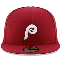 Philadelphia Phillies New Era Alternate 2 Authentic On Field 59FIFTY - Fitted Hat Burgundy