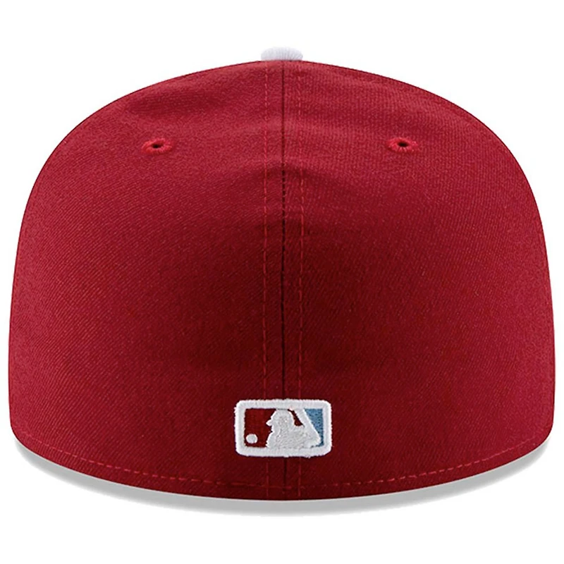 Philadelphia Phillies New Era Alternate 2 Authentic On Field 59FIFTY - Fitted Hat Burgundy